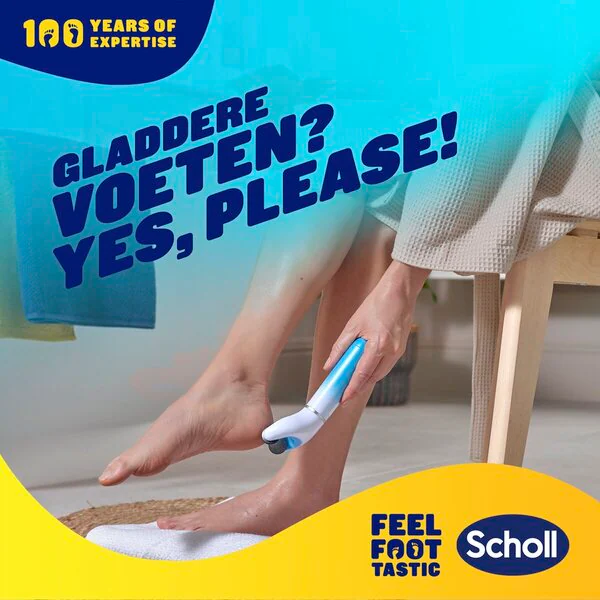 Dr. Scholl's Velvet Smooth sähköinen jalkaviila, sininen
