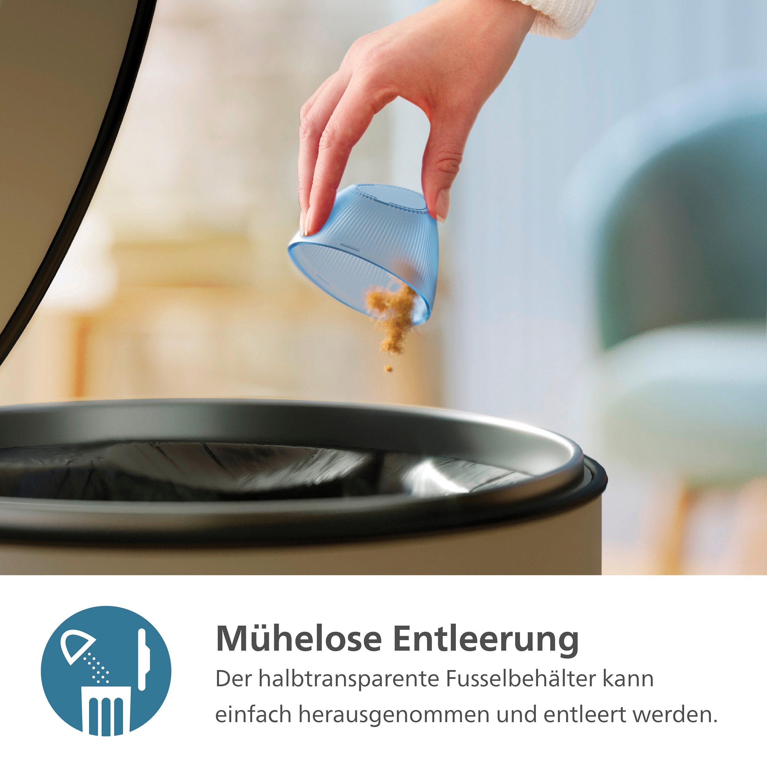 Philips Fusselrasierer 1000 Series GCA2100/20, mit 90 Minuten Akkulaufzeit, inkl. USB-Ladekabel & Reinigungsbürste
