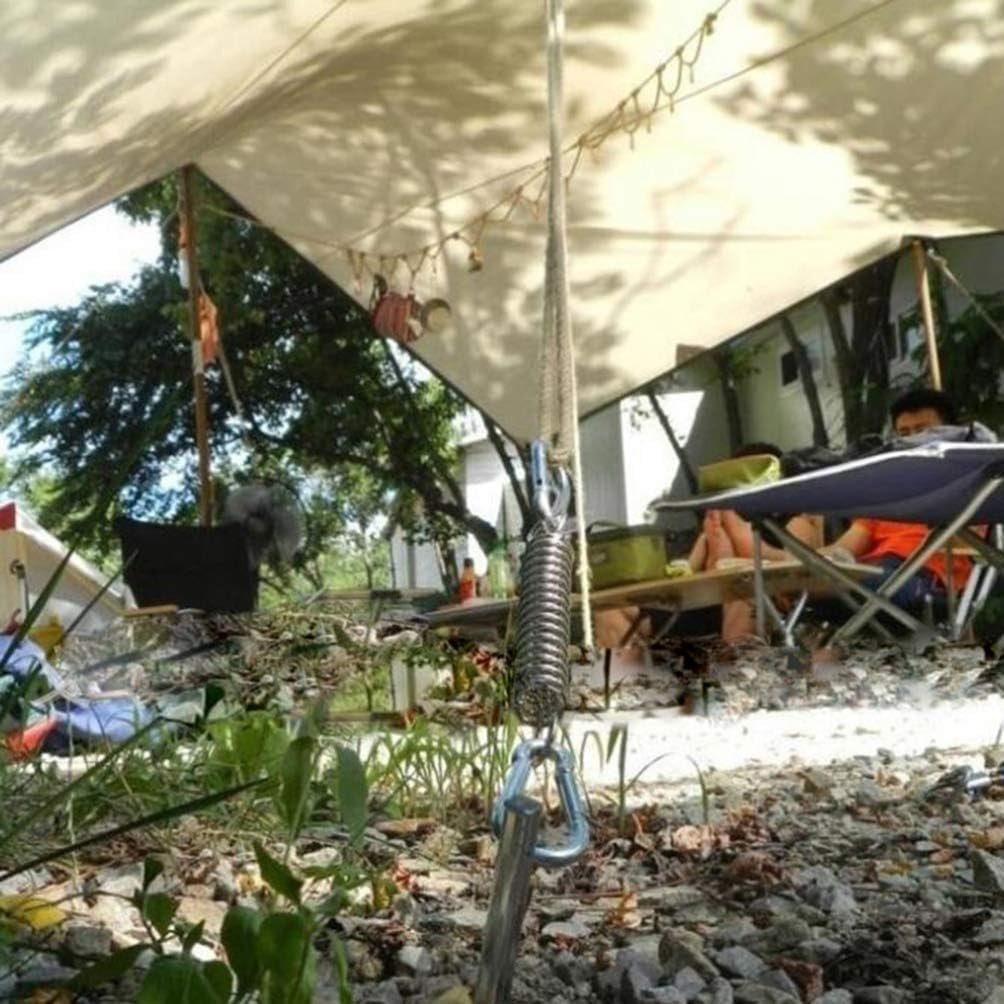 Fokelyi Sonnensegel Zeltfederschnalle,Camping Zelt Frühling Schnalle Set,5 Stücke