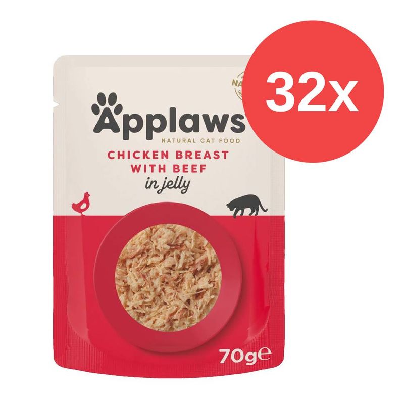 Sparpaket Applaws Pouch in Jelly 32 x 70 g