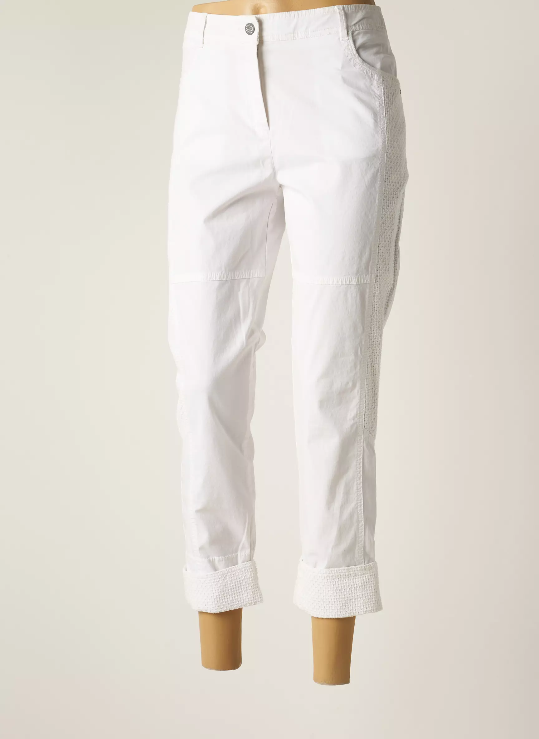Mc Planet By Innate Pantalon7 8 Femme couleur blanc