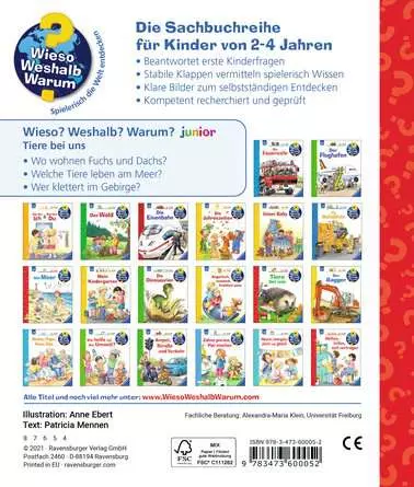 Ravensburger Wieso? Weshalb? Warum? junior, Band 33: Tiere bei uns