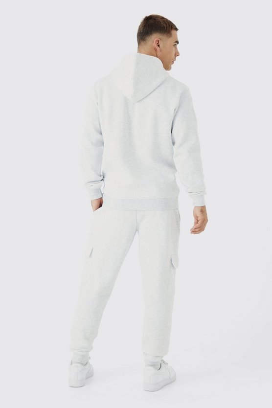 Bestickter Slim-Fit Cargo-Trainingsanzug