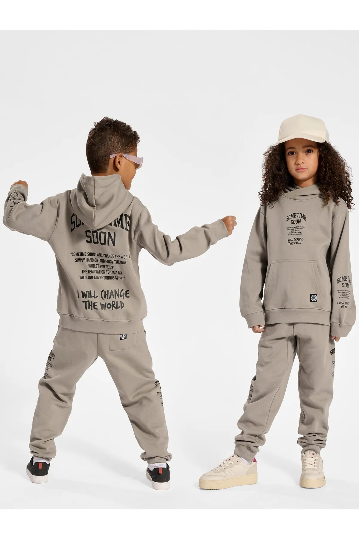 Sometime Soon  Sweatshirt - Braun - Regular Fit