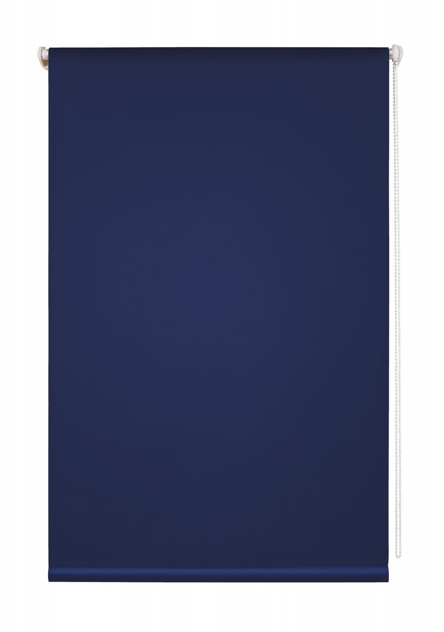 Lichtblick Thermo-Rollo Klemmfix, ohne Bohren, Verdunkelung - Blau, 80 cm x 150 cm (B x L)