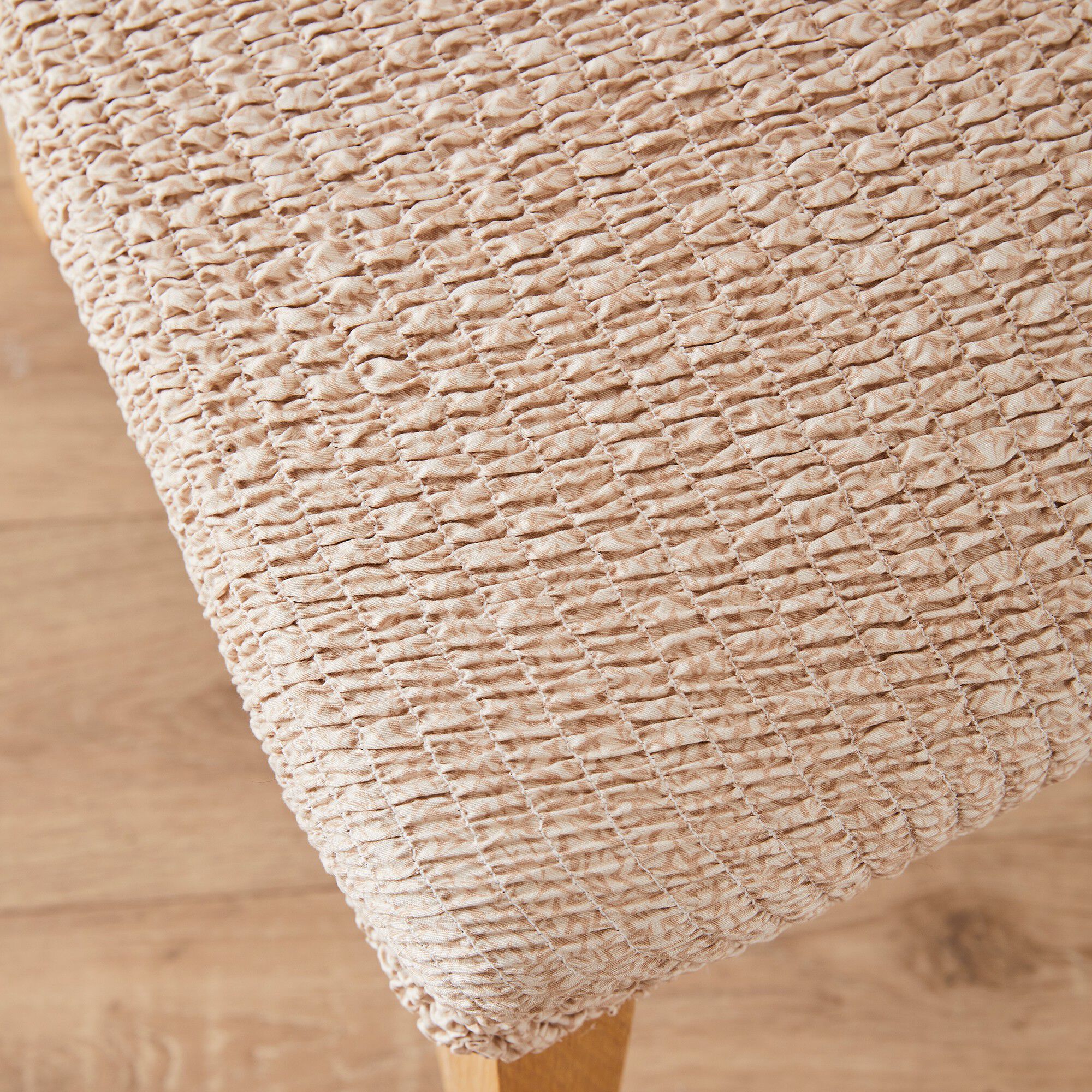 Housse microfibre bi-extensible gaufrée spéciale chaise