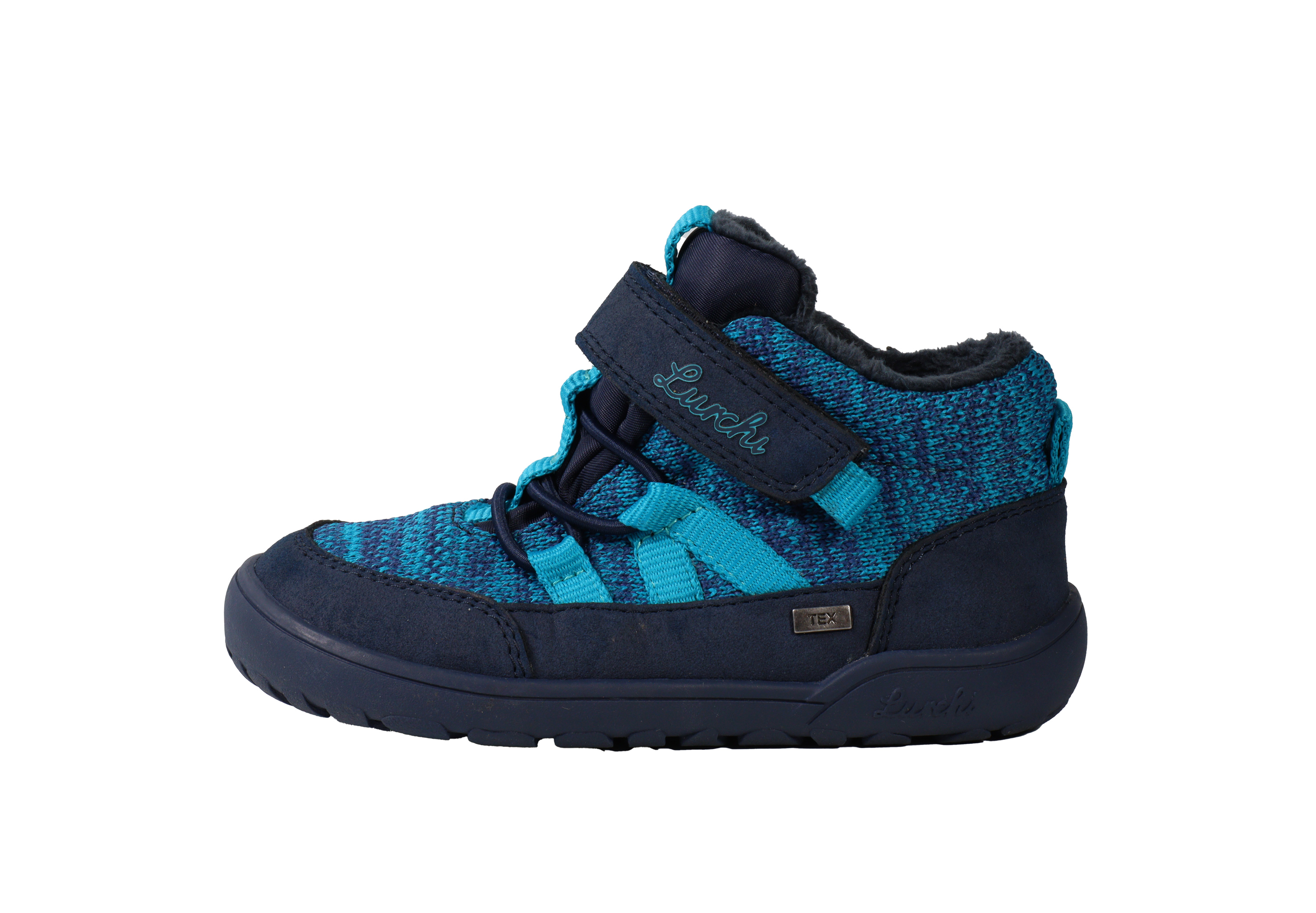 Lurchi Sneaker Jaden-TEX Barefoot - navy-turkis