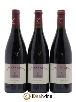 Crozes-Hermitage Clos des Grives Combier  2015 - Lot de 3 Bouteilles