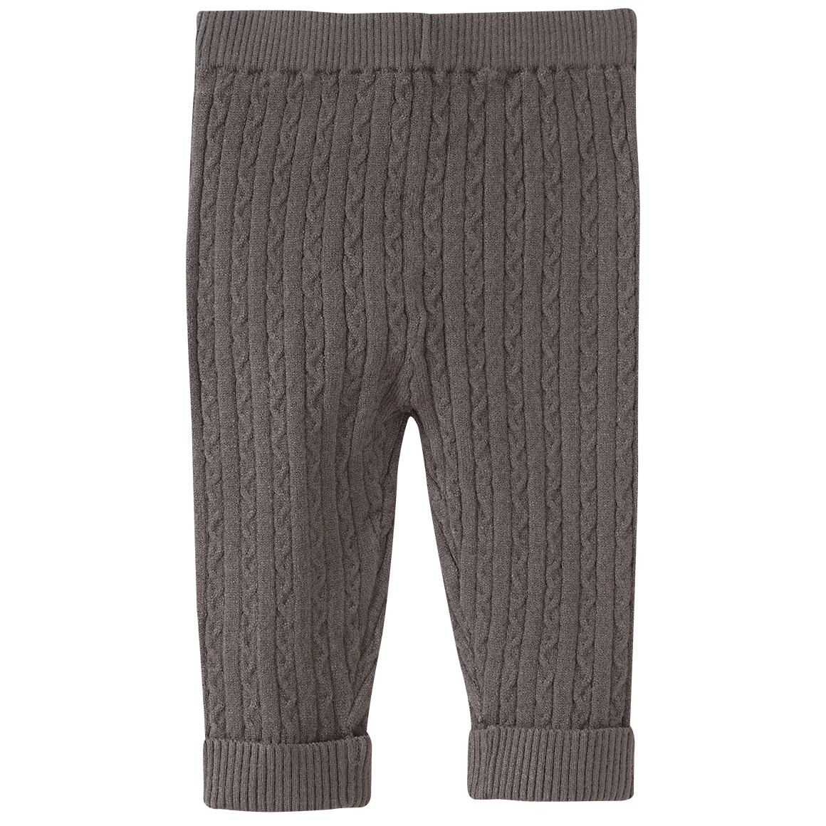 Newborn Strickleggings mit Zopfmuster