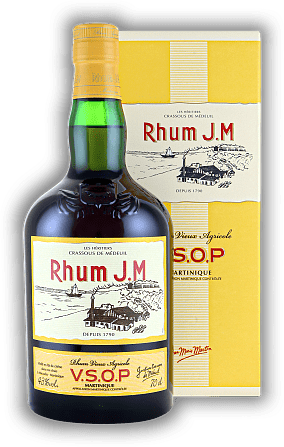 J.M Rhum Vieux V.S.O.P. J.M Rhum Vieux V.S.O.P. Ein Rum mit erfreulicher Frische und schöner Balance. 0,7	 Liter - Vol 43%