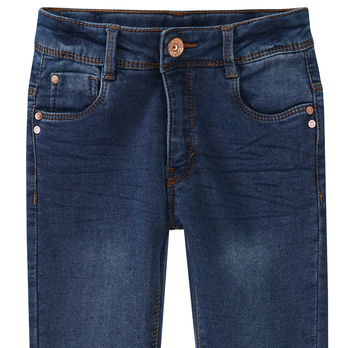Mädchen Skinny-Jeans mit Used-Waschung