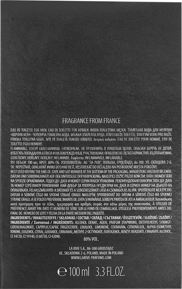 Heroic man Eau de Toilette, 100 ml