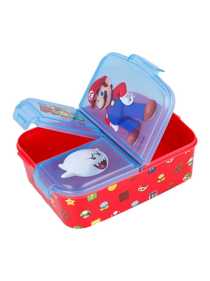Super Mario Brotdose | 3 getrennte Fächer | Super Mario | Lunch to Go Vesper Dose günstig kaufen onesize