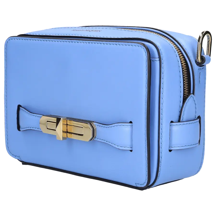 Alexander McQueen - Handtasche THE MYTH Kalbsleder - blau
