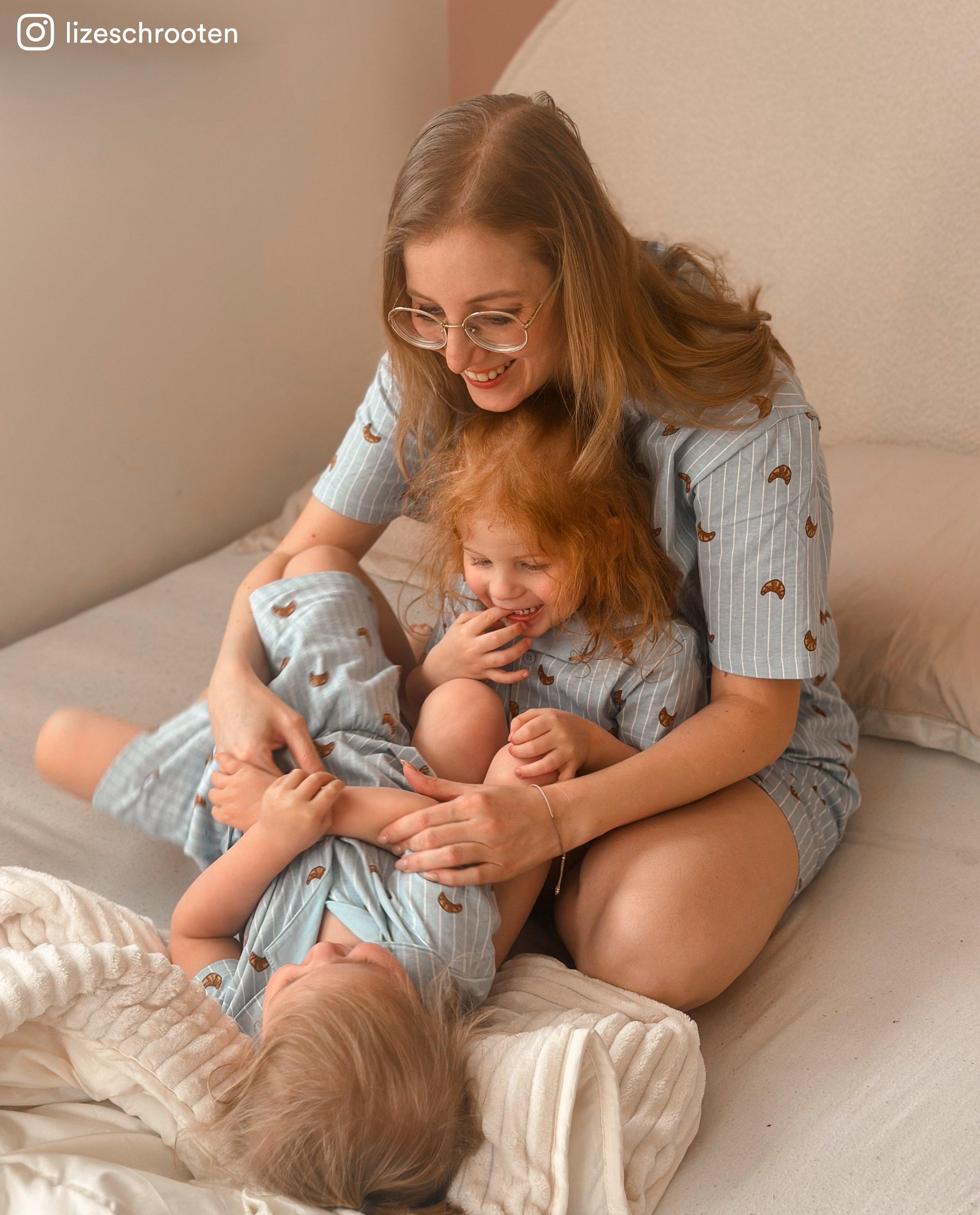 Familystories Biopamut pizsama, unisex, S-XXL világoskék