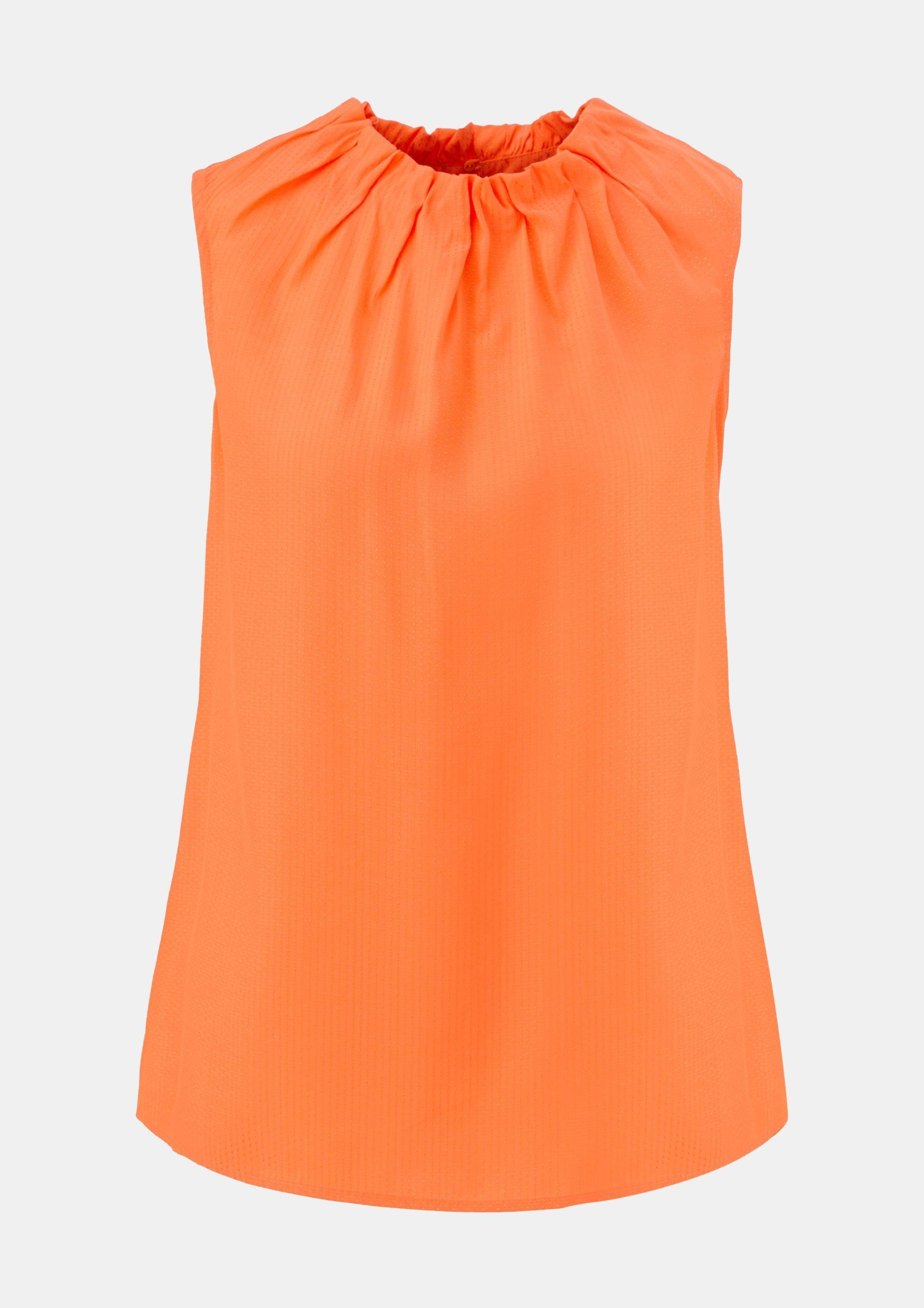 Comma Blusentop Viskosebluse mit Raffung Raffung