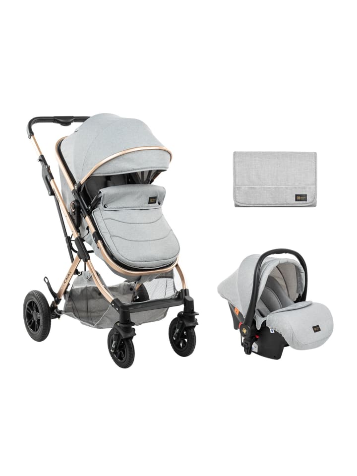 Kikkaboo Kombikinderwagen Kaia 3 in 1 in grau günstig kaufen onesize