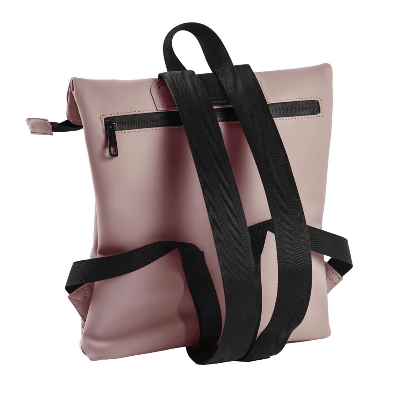 Daniel Ray Fahrradrucksack, Rolltop-Rucksack Jefferson PU-Rollrucksack Steckschnallen-Verschluss