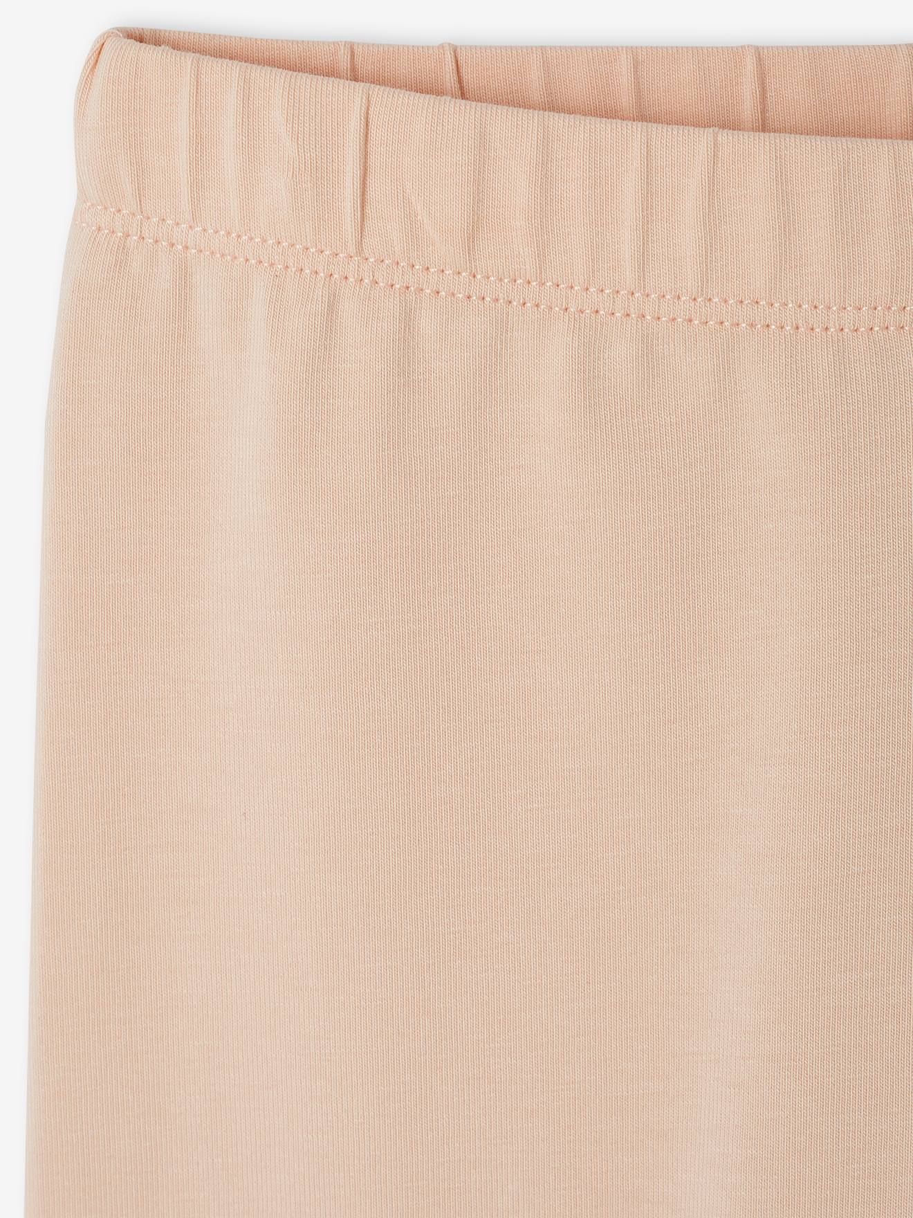 Lot de 2 legging corsaires fille rayé + imprimé bleu grisé