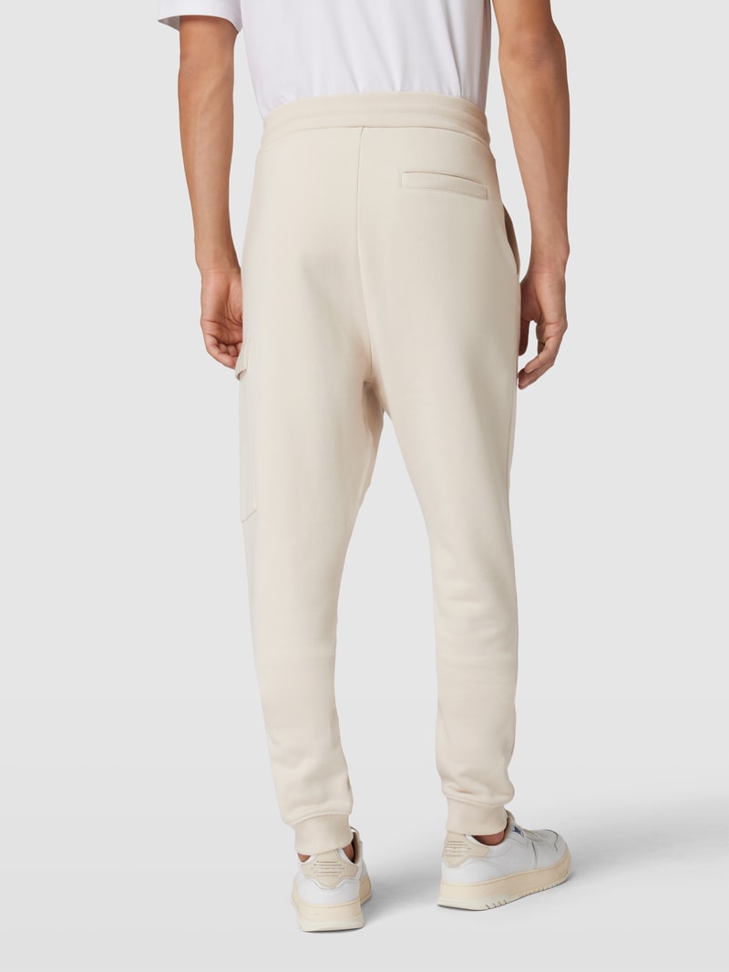 Sweatpants mit Cargotasche Modell 'PEOVA' in stein