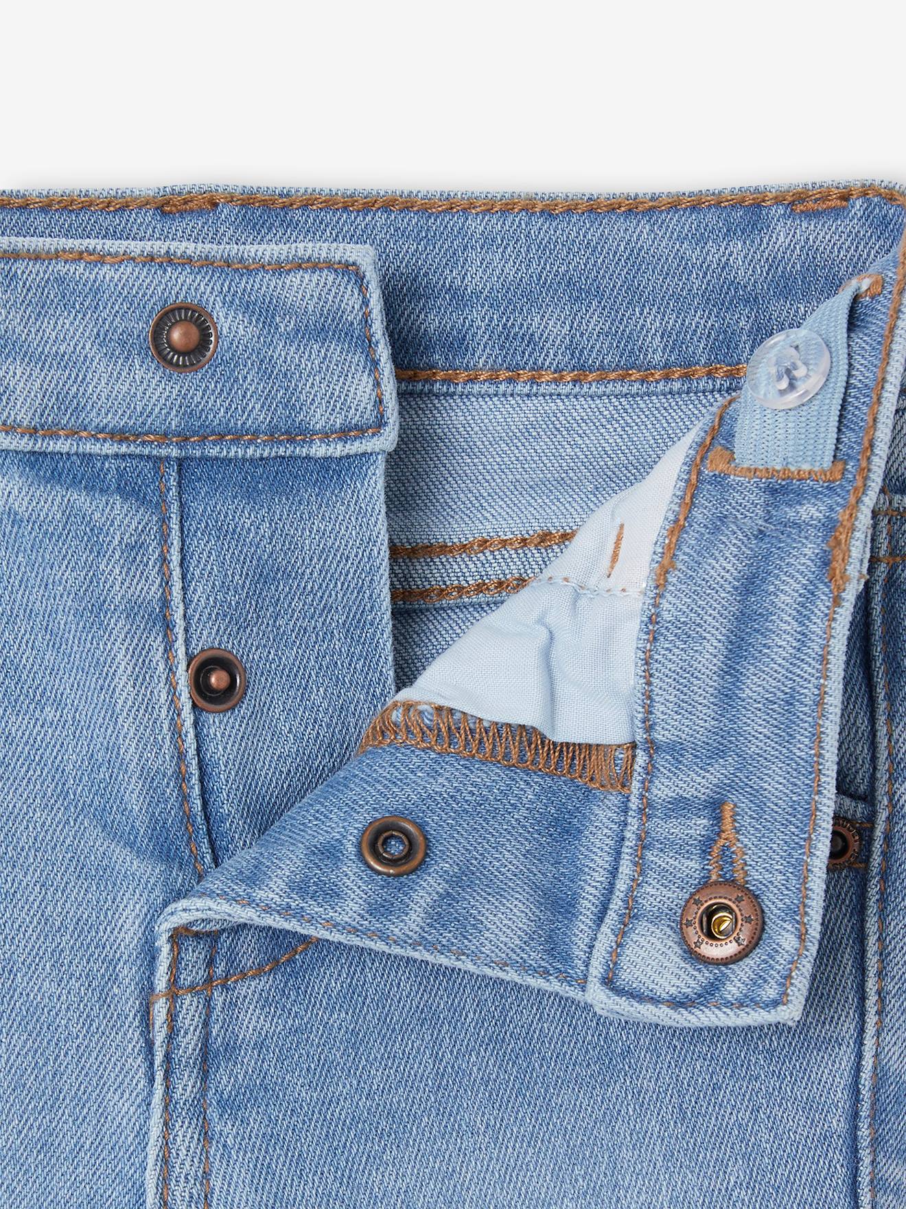 Vertbaudet Gerade Baby Jeans BASIC Oeko-Tex - grauer denim