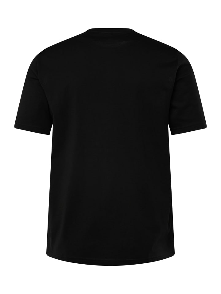 Men Plus Kurzarm T-Shirt in schwarz günstig kaufen