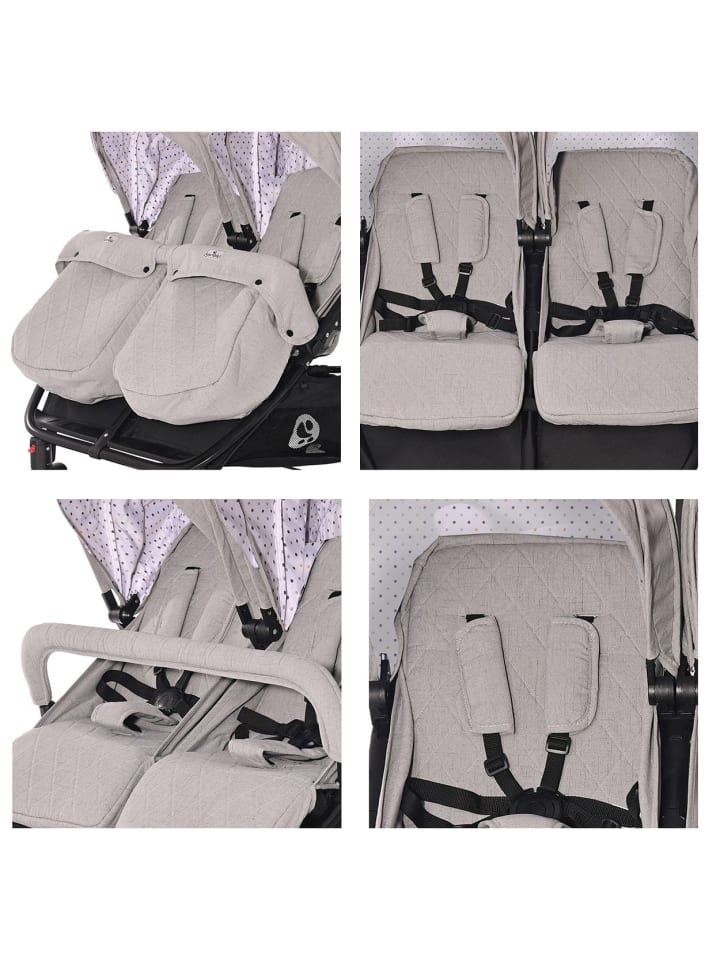 Lorelli Geschwisterkinderwagen Duo in schwarz günstig kaufen onesize