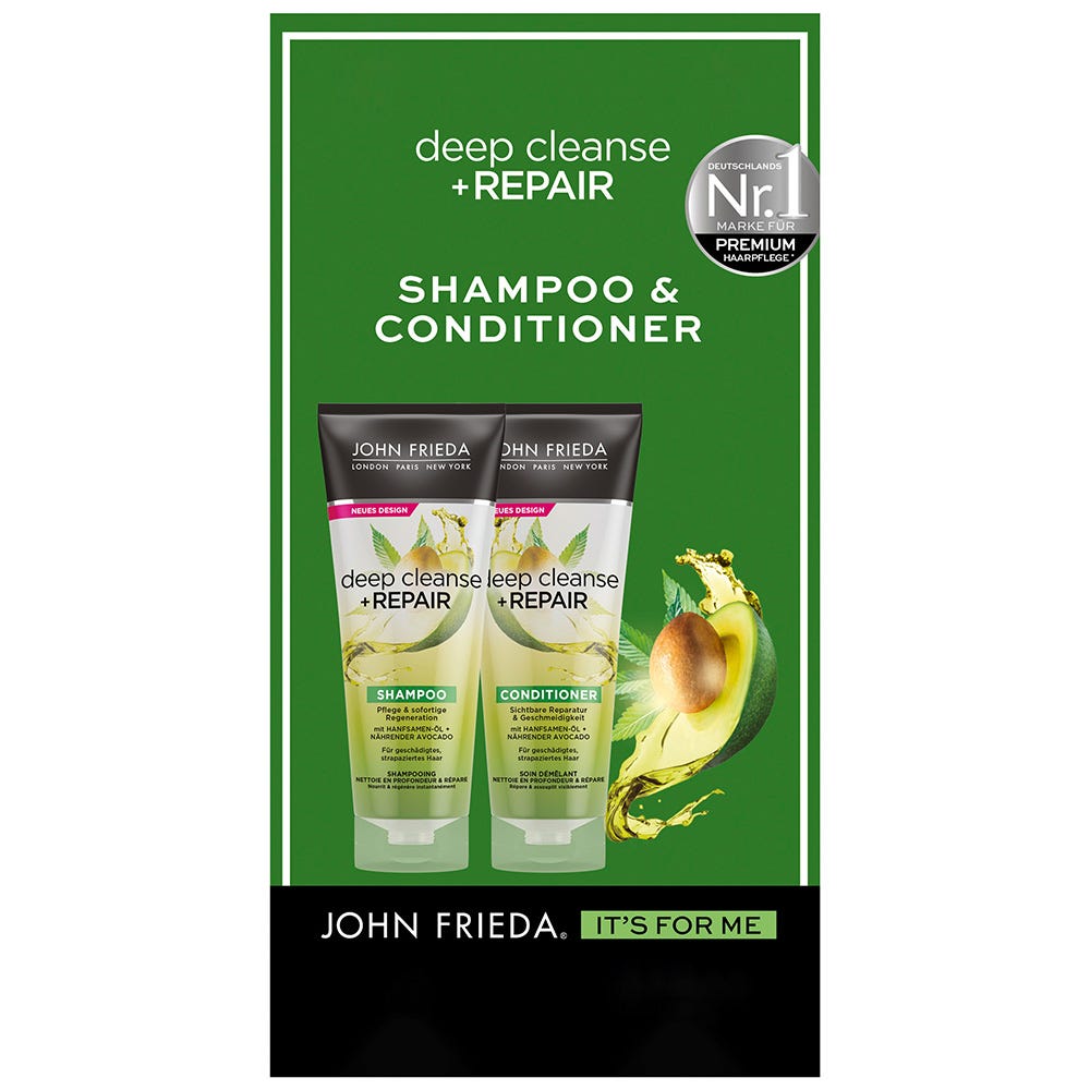 John Frieda Deep Cleanse&Repair Shampoo + Conditioner Vorteils-Set
