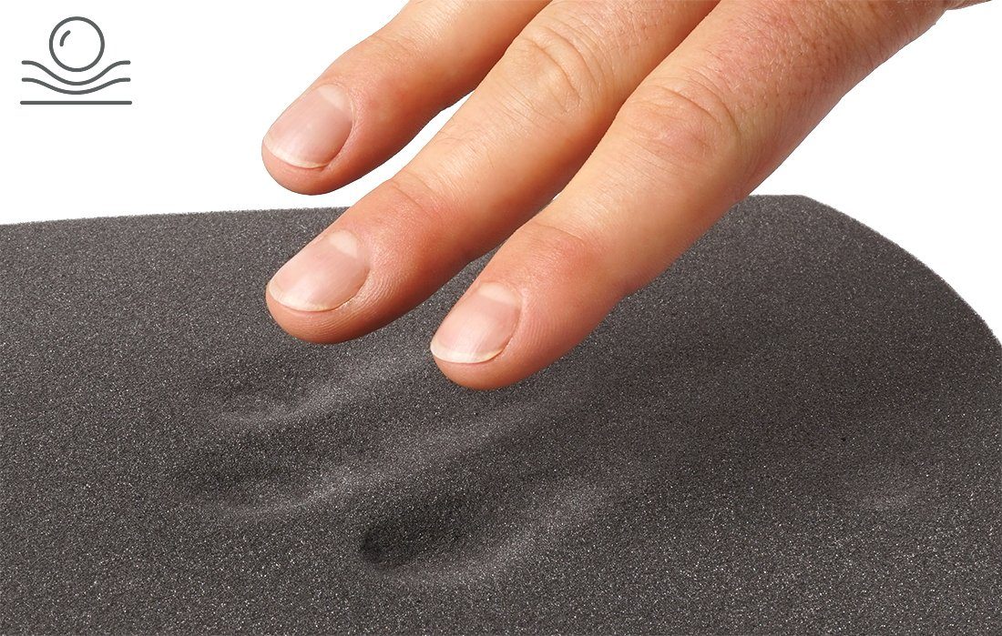 Equinate Sattelpad Memory Foam Sattelpad Austin mit weichem Fell, anatomisch