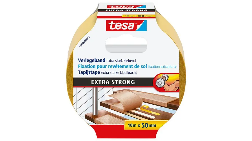 tesa® Doppelklebeband Extra Stark 50mm x10m 10 m
