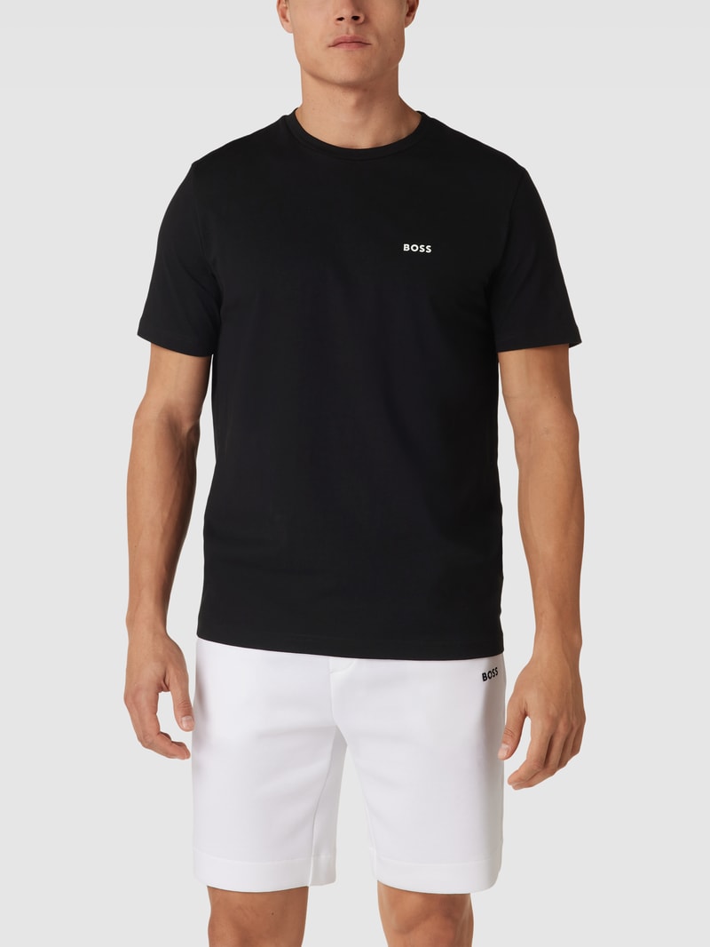 T-Shirt im 2er-Pack mit Logo-Print in weiß