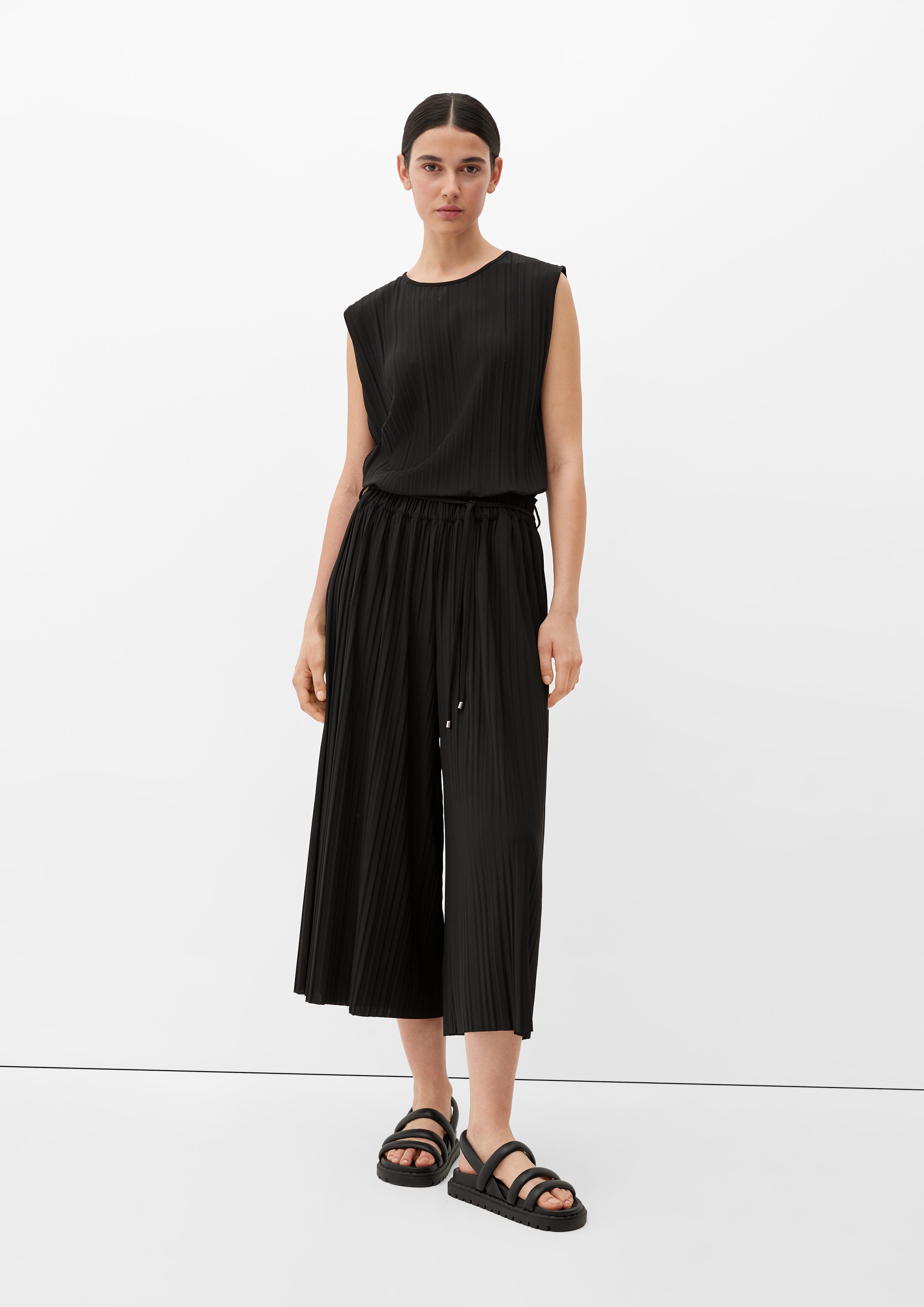 Loose: Culotte mit Plisséefalten  2132762-9999