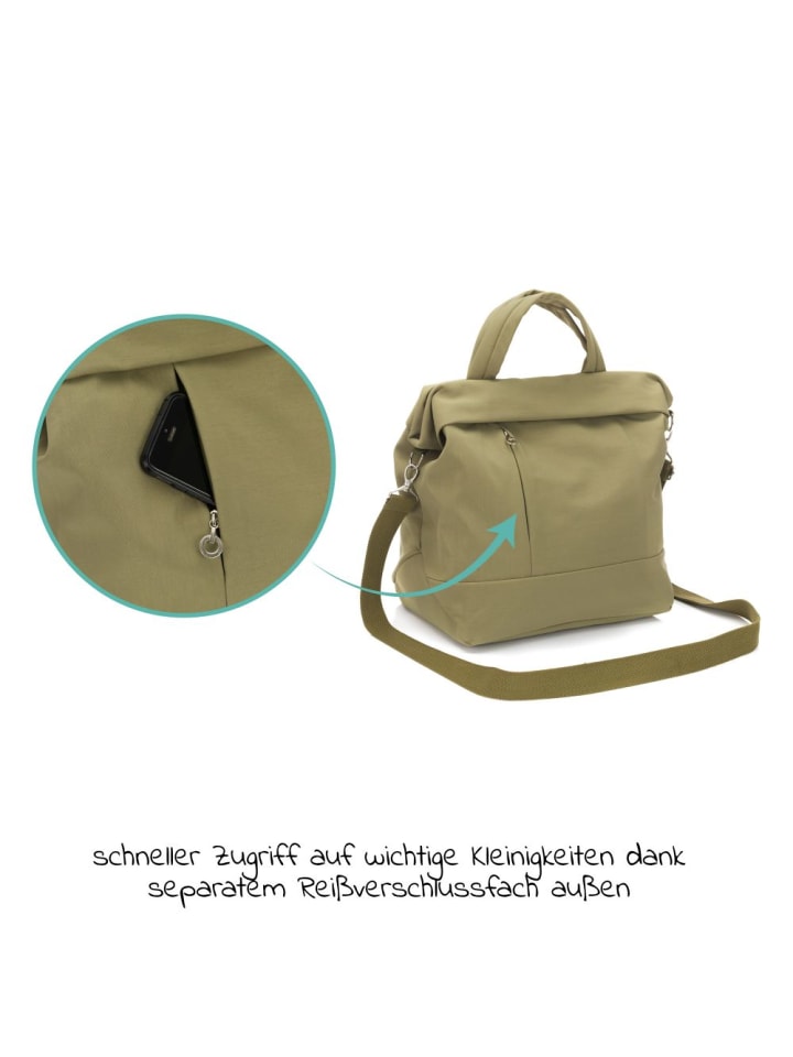 fillikid Wickeltasche Palma mit Wickelunterlage und Thermotasche in gruen günstig kaufen onesize