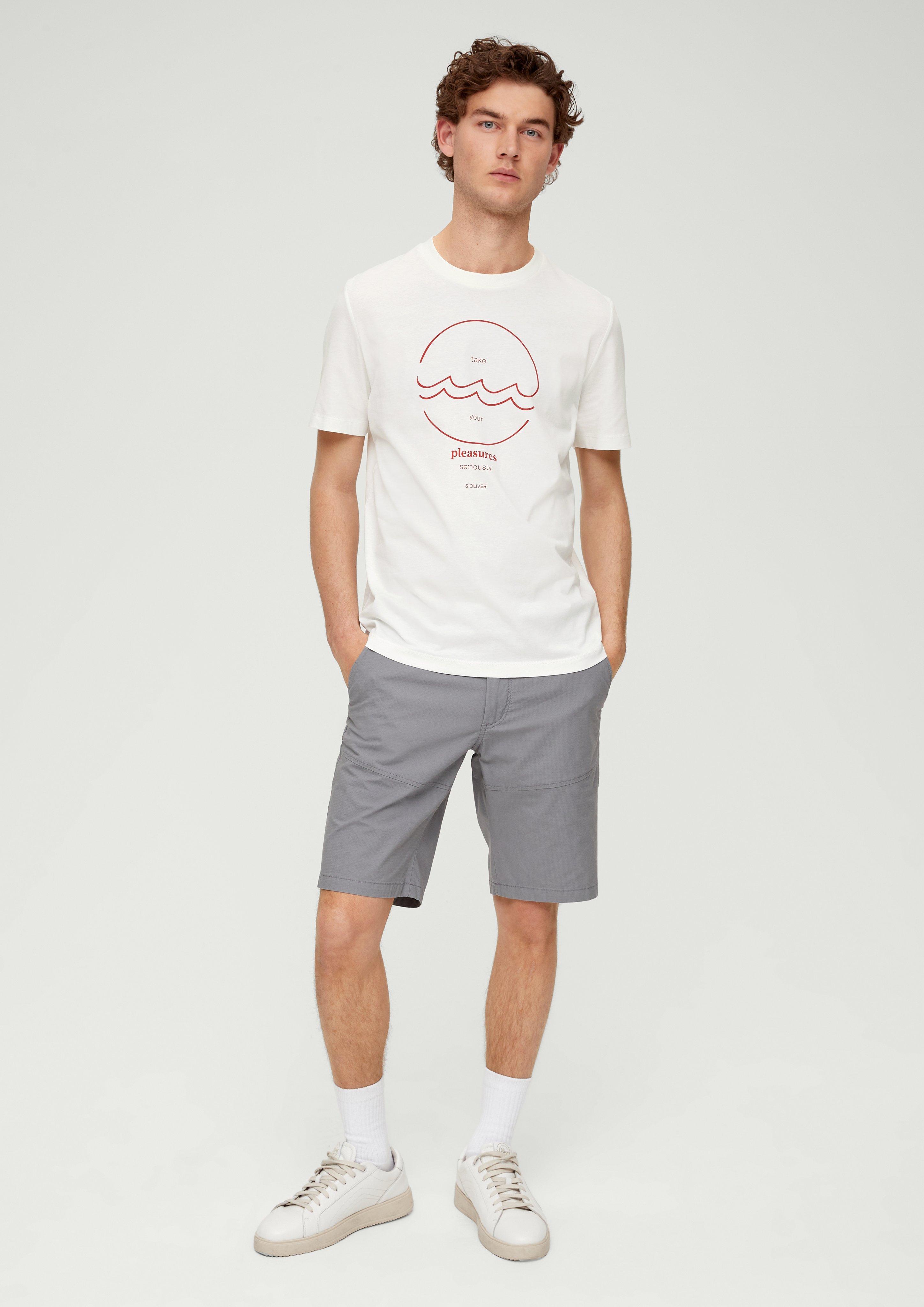 Baumwollshirt mit Frontprint  2137550-01D1