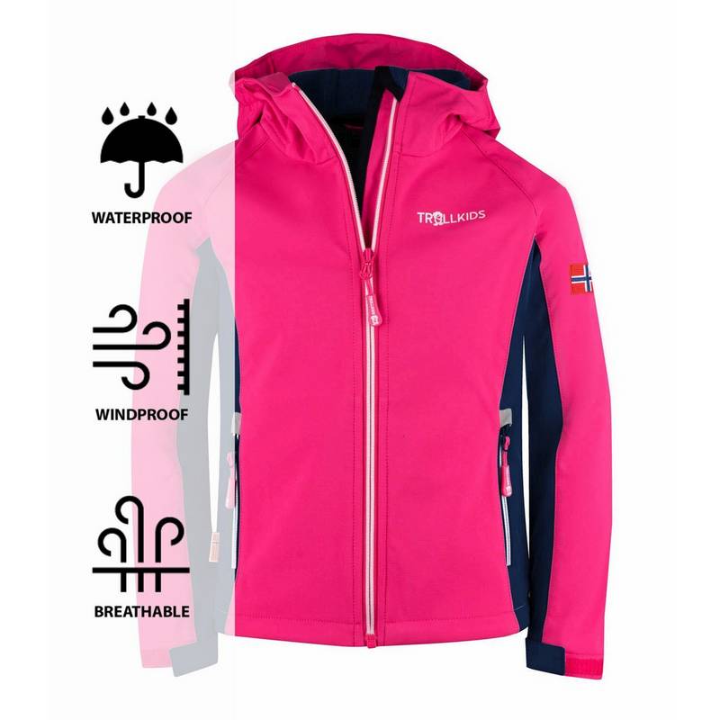 Trollkids Kristiansand Softshelljacke Kinder