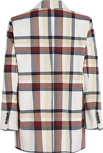 TOMMY HILFIGER Damen Blazer GLOBAL STRIPE CHECK DB BLAZER