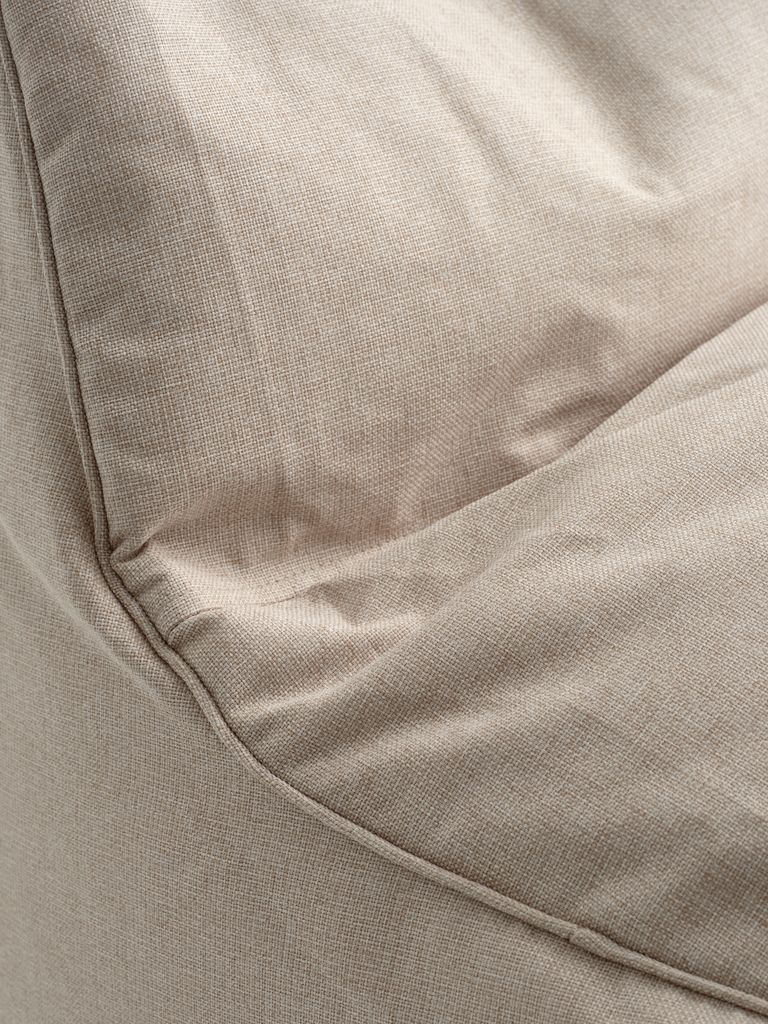 BANDHOLM Beanbag Stol BANDHOLM 75x100x90 beige stoff
