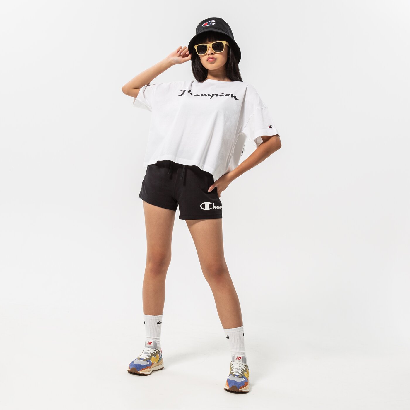 CHAMPION SHORTS SHORTS Schwarz