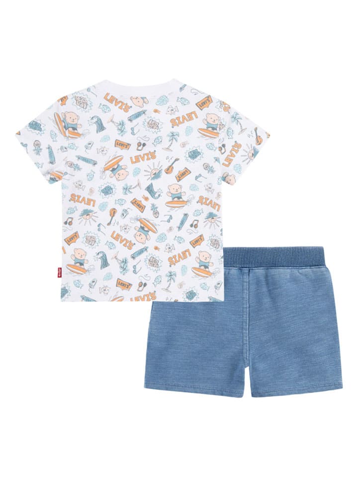 Levi's Kids 2tlg. Outfit in Weiß/ Bunt günstig kaufen