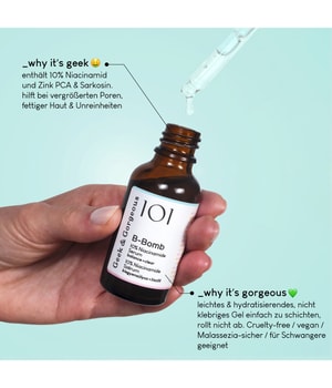Geek & Gorgeous 101 B-Bomb - 10% Niacinamide Serum Gesichtsserum-30 ml