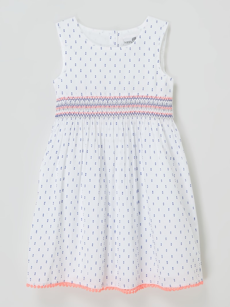 Kleid aus Plumetis in offwhite