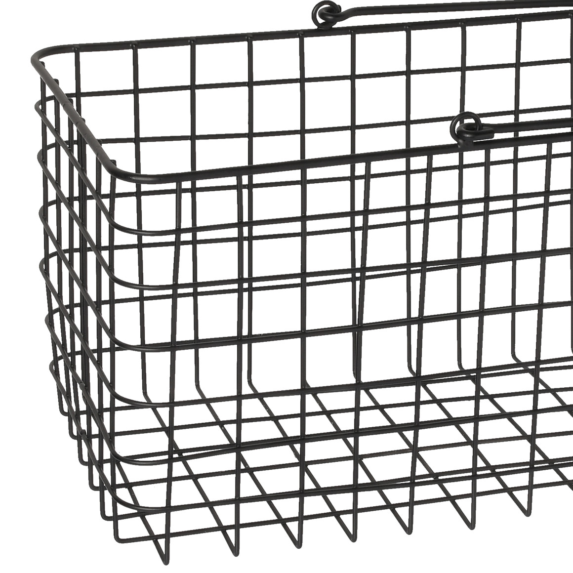Mittelgroßer Metallkorb mit Henkel