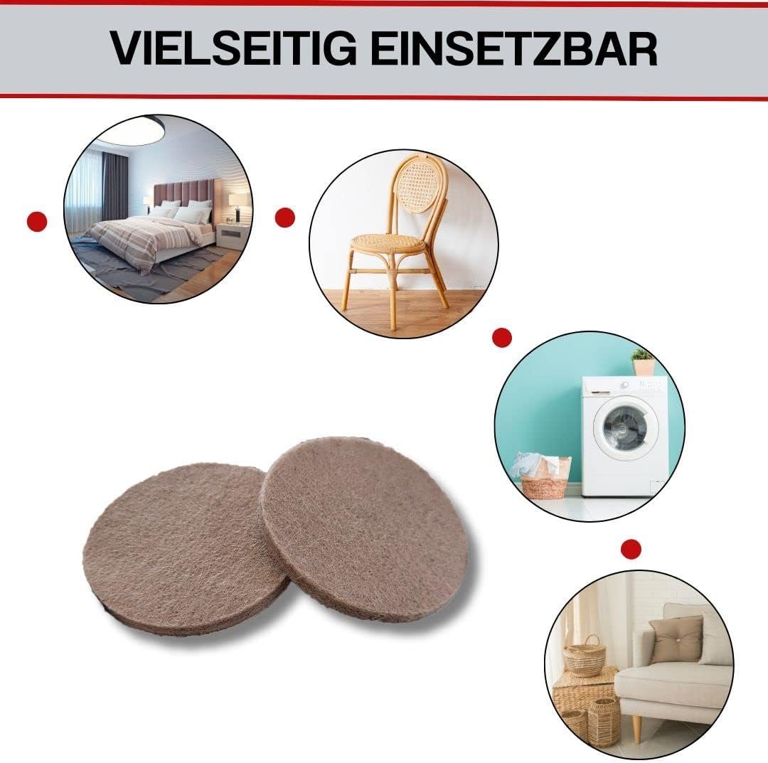 ToCi Filzgleiter 300x Filzgleiter Beige div. Größen selbstklebend Möbel und Bodenschutz
