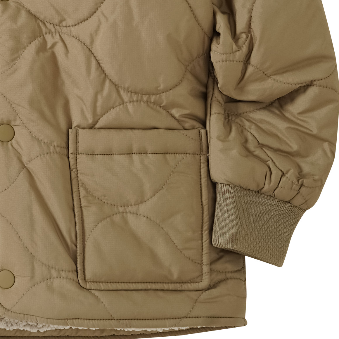 Jungen Bomberjacke mit Wellensteppung