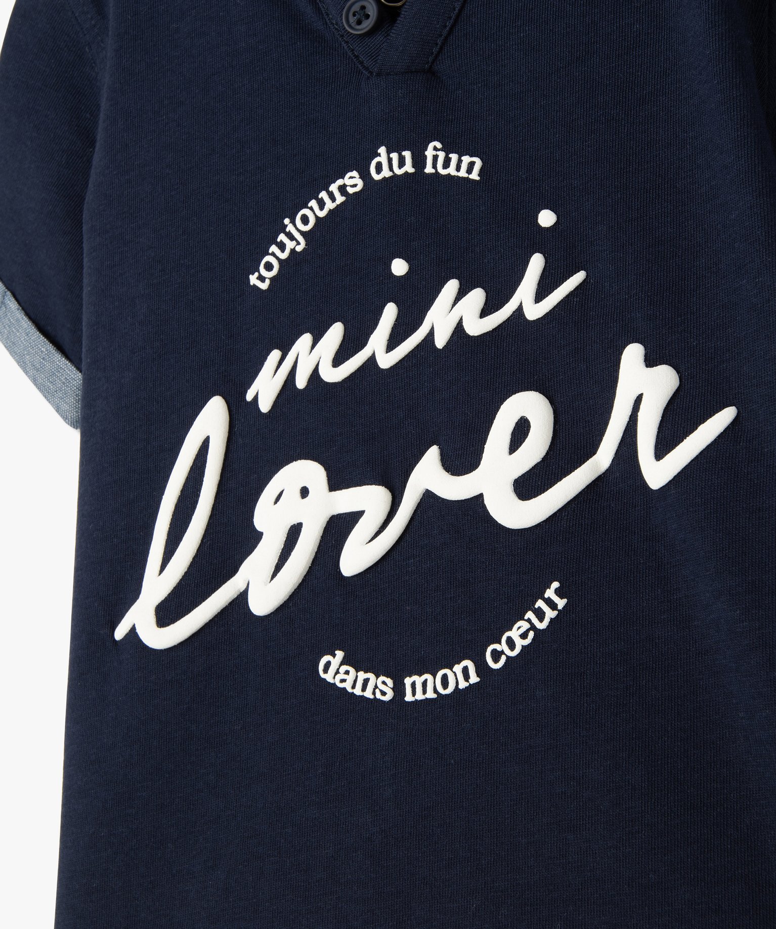 Tee-shirt bébé Garçon imprimé avec inscription marine | GEMO