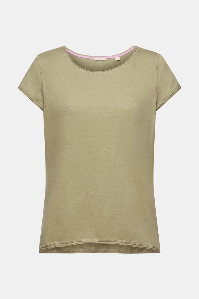 T-Shirt aus Slub Baumwolle