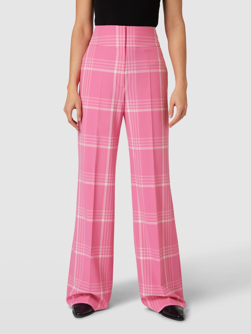 Hose mit Allover-Muster Modell 'Himia' in pink