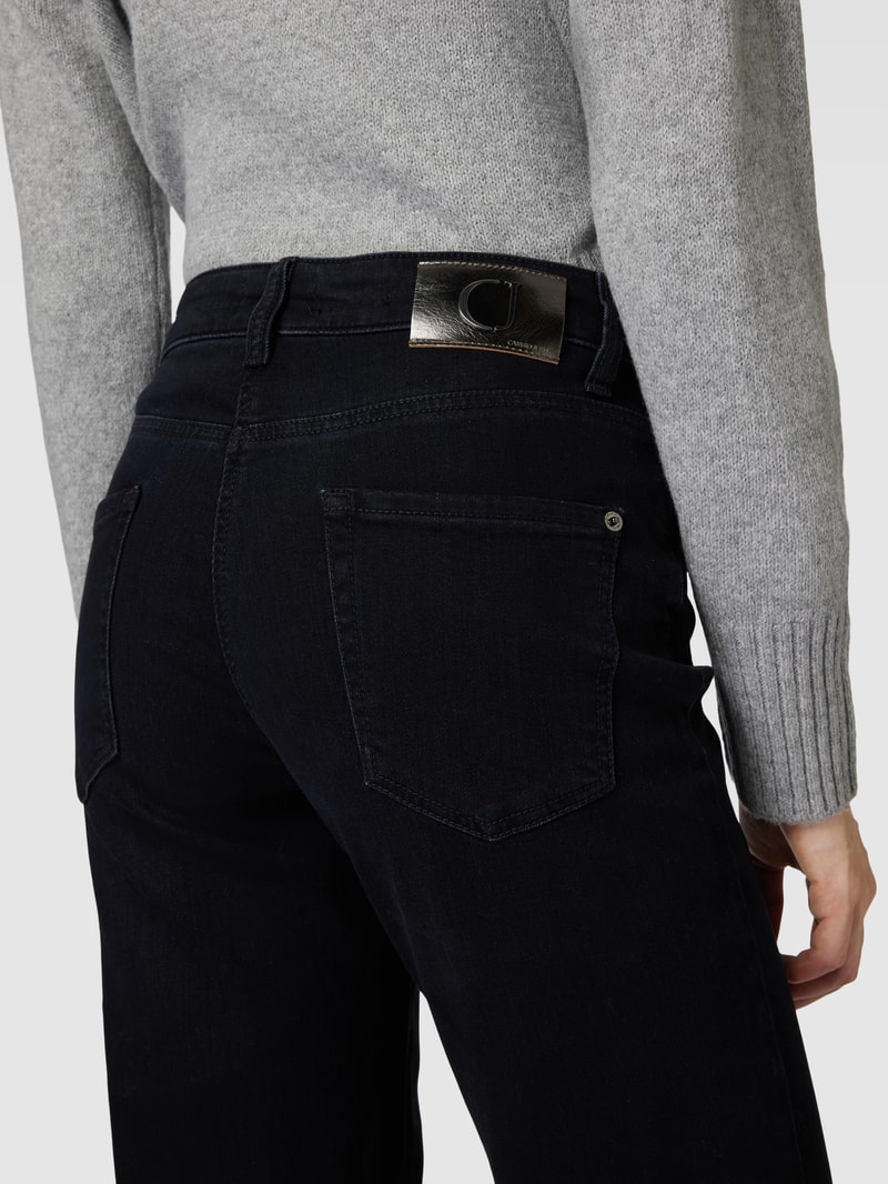 Jeans mit Gesäßtaschen Modell 'PARIS' in schwarz