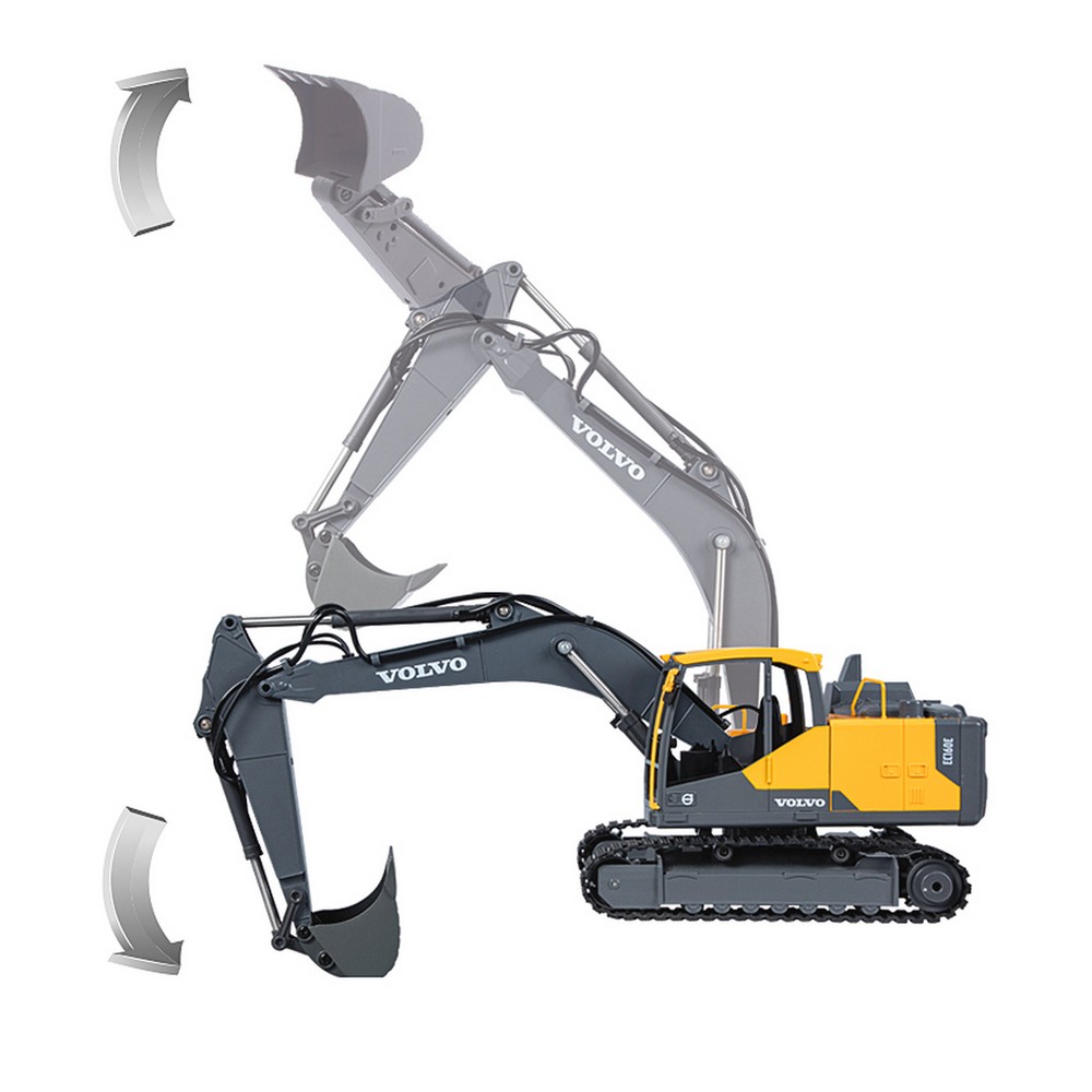 Jamara e.K. JAMARA-406300-Bagger Volvo EC160E Metal 1:16 2,4GHz Destruction-Set