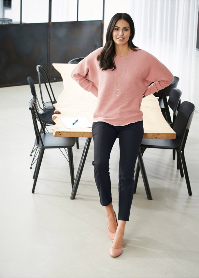 Oversize-Ripp-Pullover